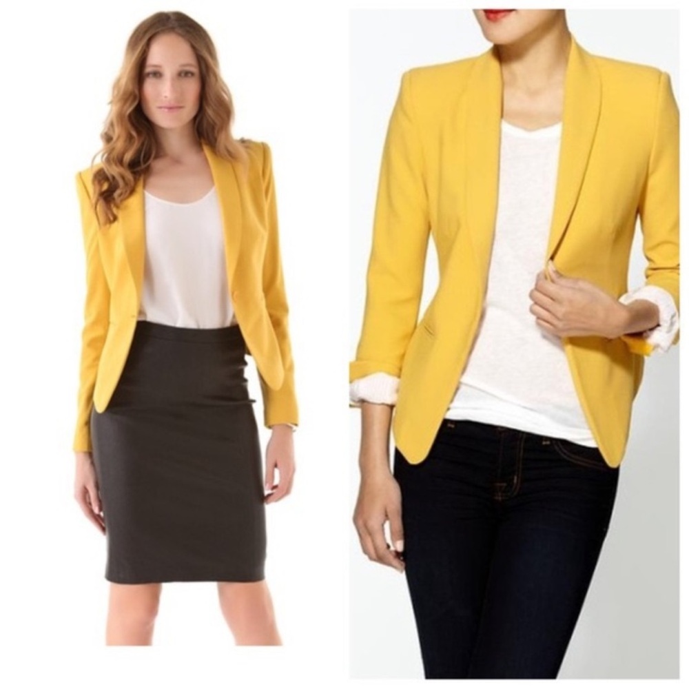 BCBGMAXAZRIA Mustard Blazer.